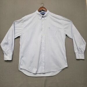 Tommy Hilfiger Golf Men's Blue Long Sleeve Button Up Shirt Size XL‎